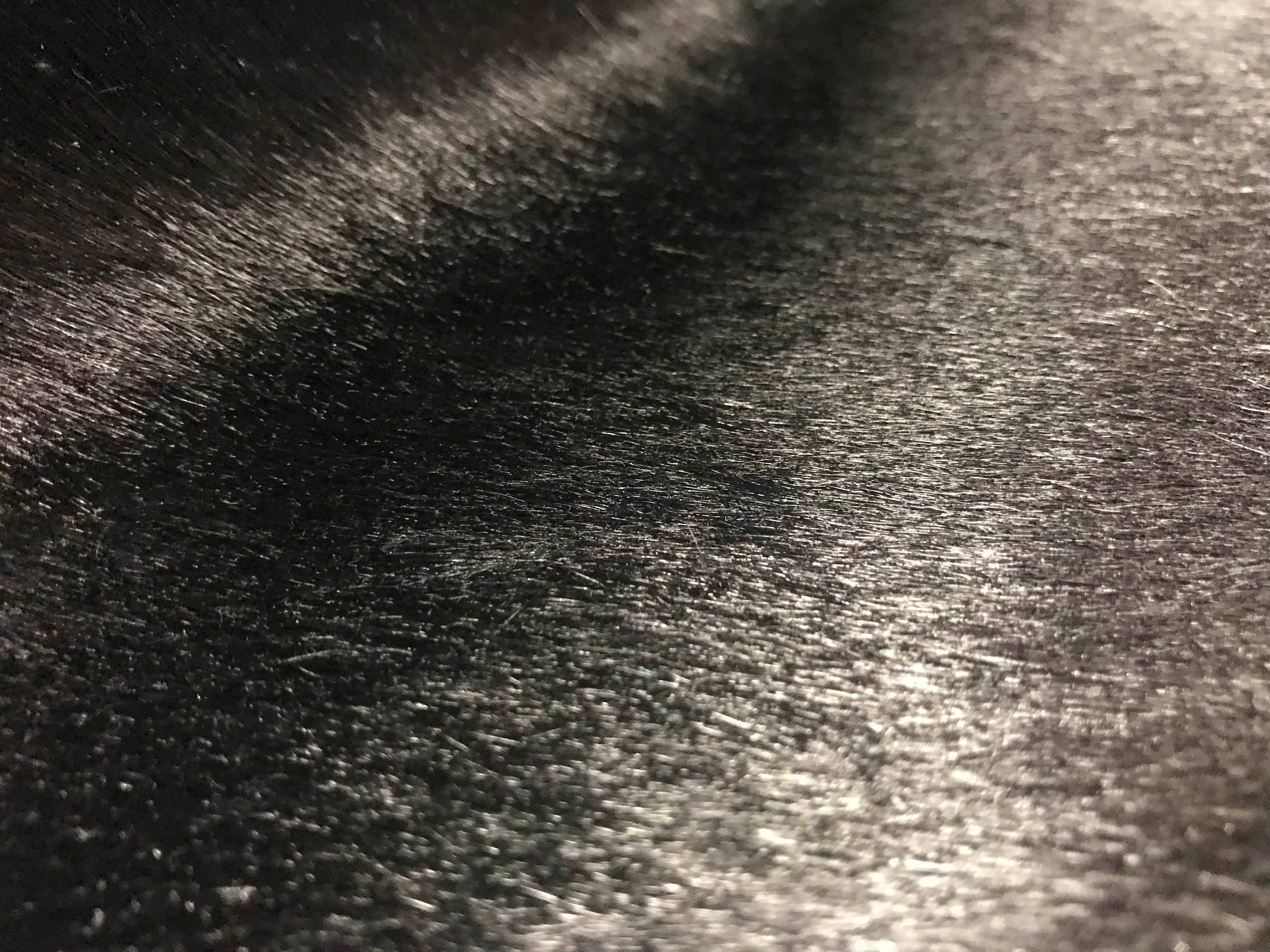 Chesterfield Leather - Wholesale Area Rug - Exotic Brazilian Solid Black Cowhide Rug approx. 6'x7'1