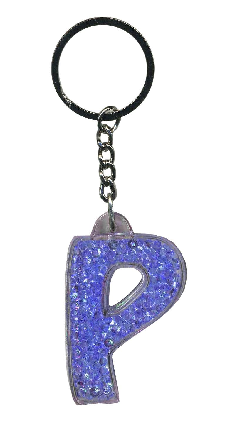 Instant Gifts International – wholesale Keychain – Women's – Itzy Glitzy Keyrings - Initial Letters32