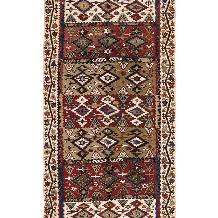 (5'10'' x 14'1'') Alfombra Kilim Grande Antigua Hecha a Mano Turca para venta al por mayor de Rugtolia