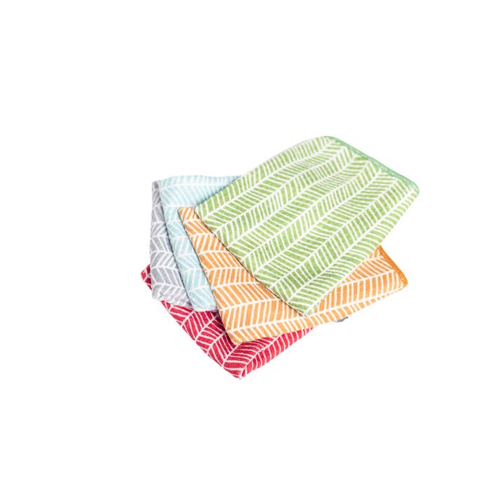 Once Again Home Co. - Wholesale Tea Towel - Mighty Minis Towel Set - Branches in Turq (set of 3)