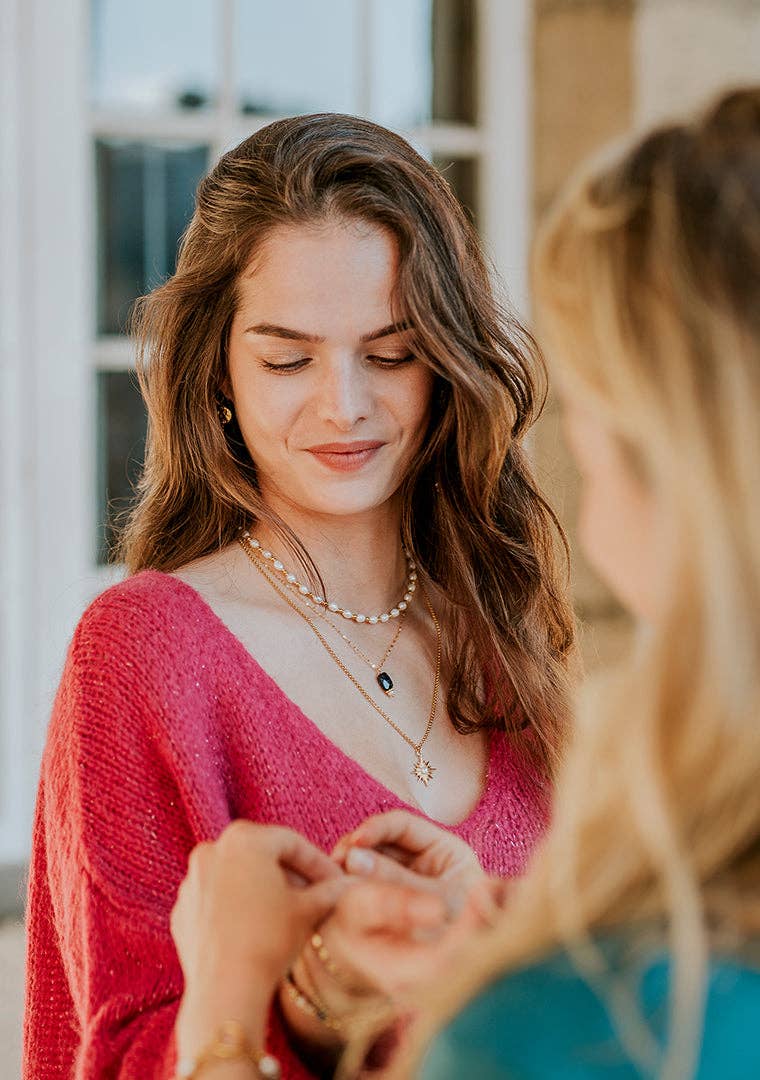 SIKA BIJOUX – wholesale Pendant/charm necklace – Suzie necklace - midnight blue sunstone2