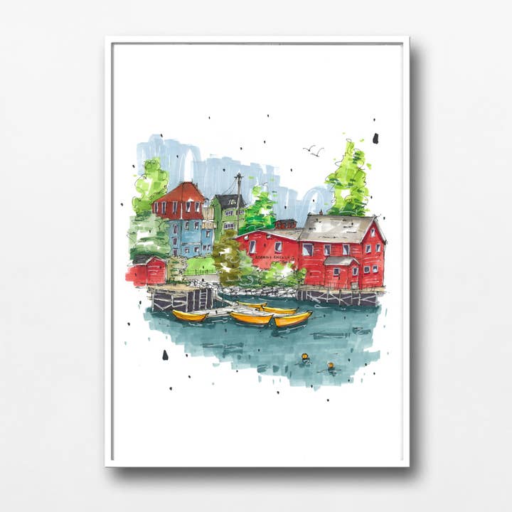 Adams & Knickels, Lunenburg for wholesale by Downtown Sketcher