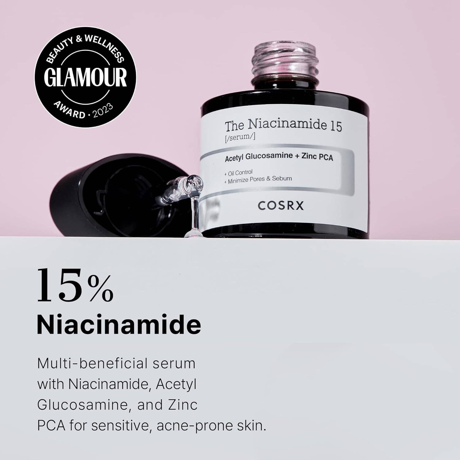 MEHIAZ - Vente Concentré/sérum pour le visage - Sérum Niacinamide 15% COSRX – Contrôle des Pores & Rougeurs 20ml2