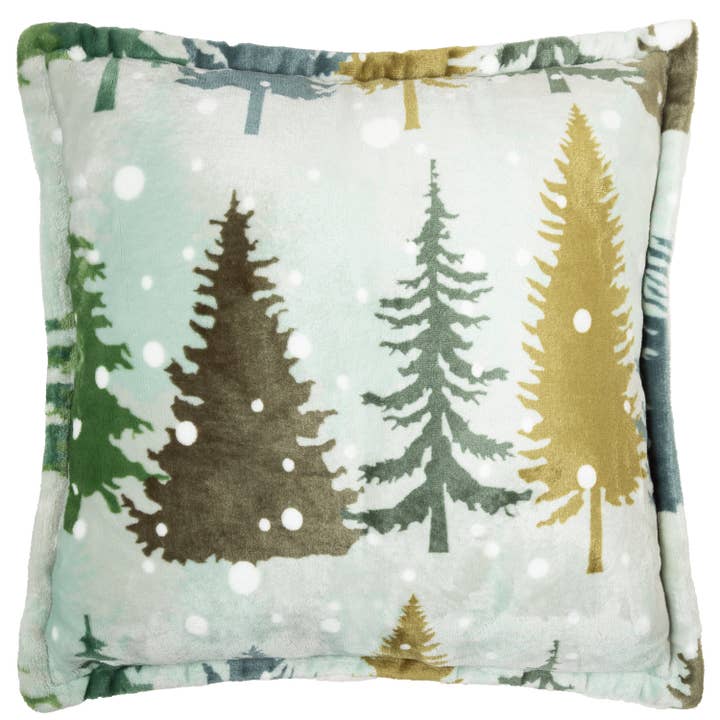 Snowflake Sherpa Throw Pillow for wholesale by Carstens, Inc.