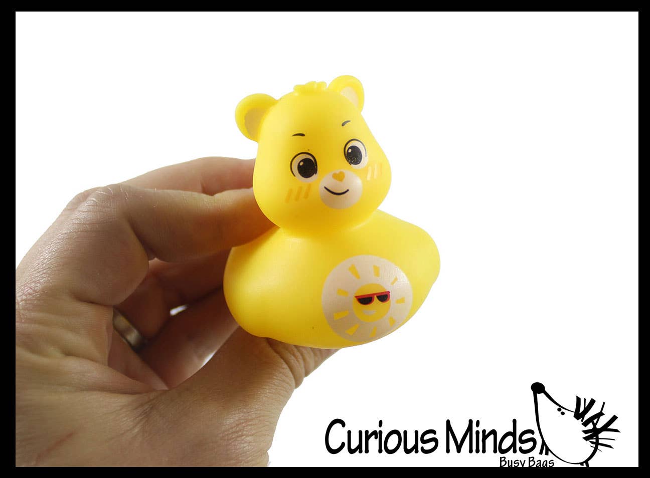 Curious Minds Toys - Wholesale Bath Toy - Baby - 1 Care Bear 2" Rubber Ducks - Rubber Duckies - Cute Novelty 3