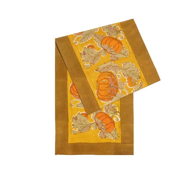 Couleur Nature - Wholesale Table Runner - Pumpkin Orange/Mustard Runners1