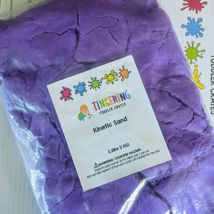 Purple Sensory Sand-2LB Bags for wholesale by Tinkering Toddler Crates