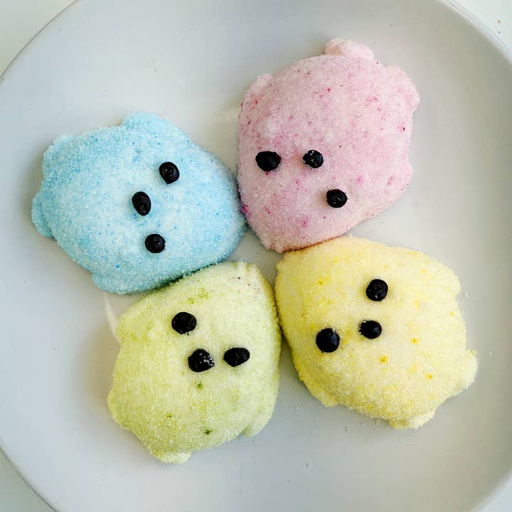 Marshmallow Chicks (set of 4) | Dye & Gluten Free for wholesale by XO Marshmallow