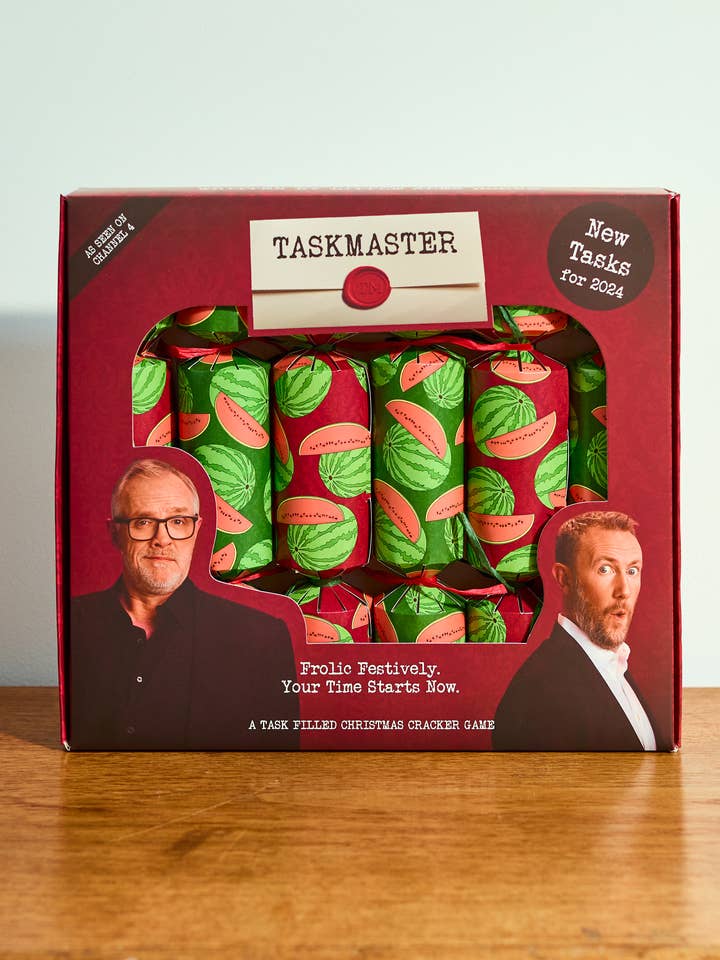 ‼️ SALE ‼️ Official Taskmaster 2024 Christmas Crackers! for wholesale by Puzzle Post Games