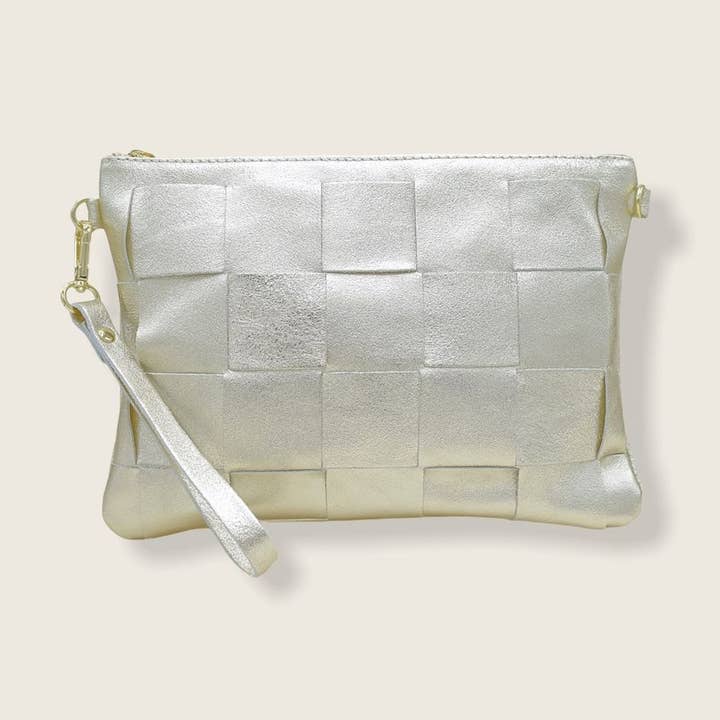 Fique The Label - Wholesale Clutch Bag - Women's - TED CLUTCH | GOLD LEATHER0