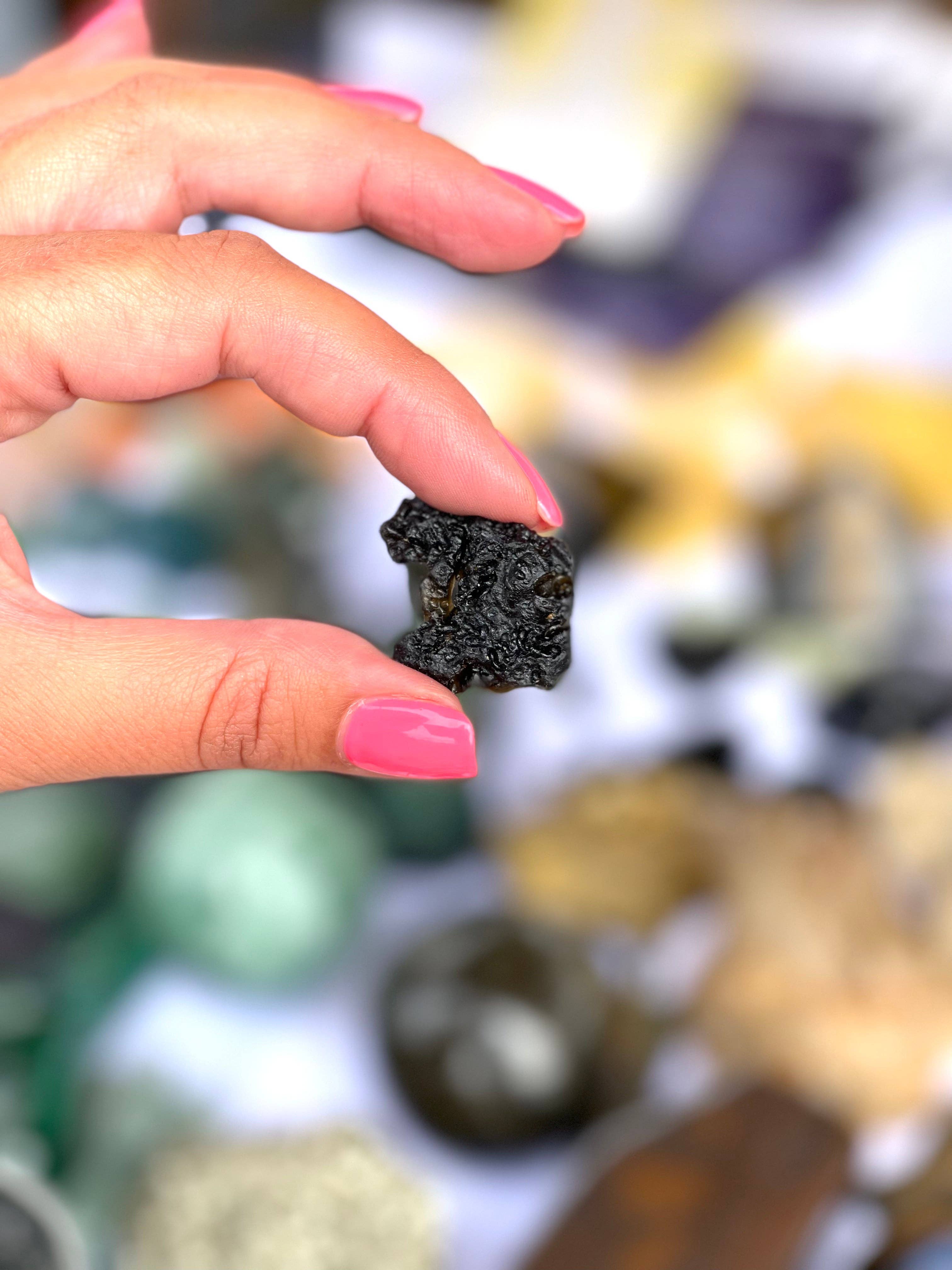 Reiju - Wholesale Spiritual Stone/Crystal - New! Natural Tektite Protection Crystal Stone Piece0