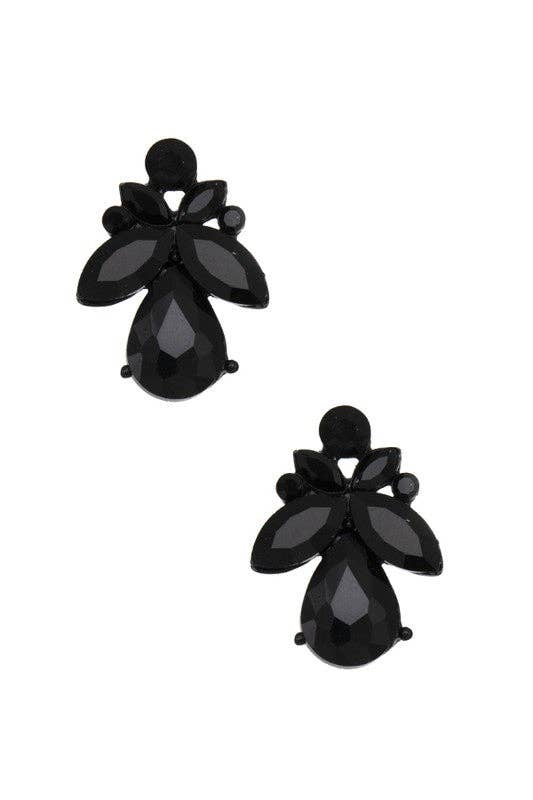 Andrea Bijoux – Engroshandel Hængeøreringe og creoløreringe – SEMI BLOMSTRET KRYSTAL PERLE POST ØRERING0