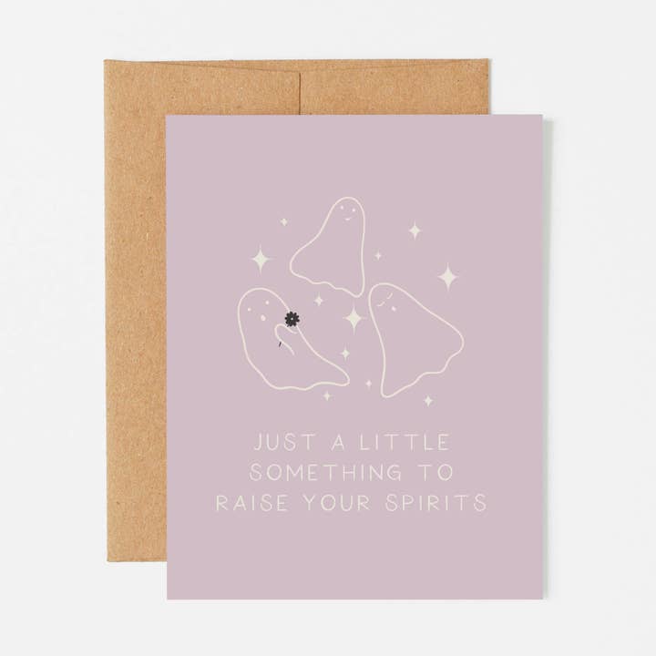 Tarjeta Raise Your Spirits para venta al por mayor de Lucky Penny Goods