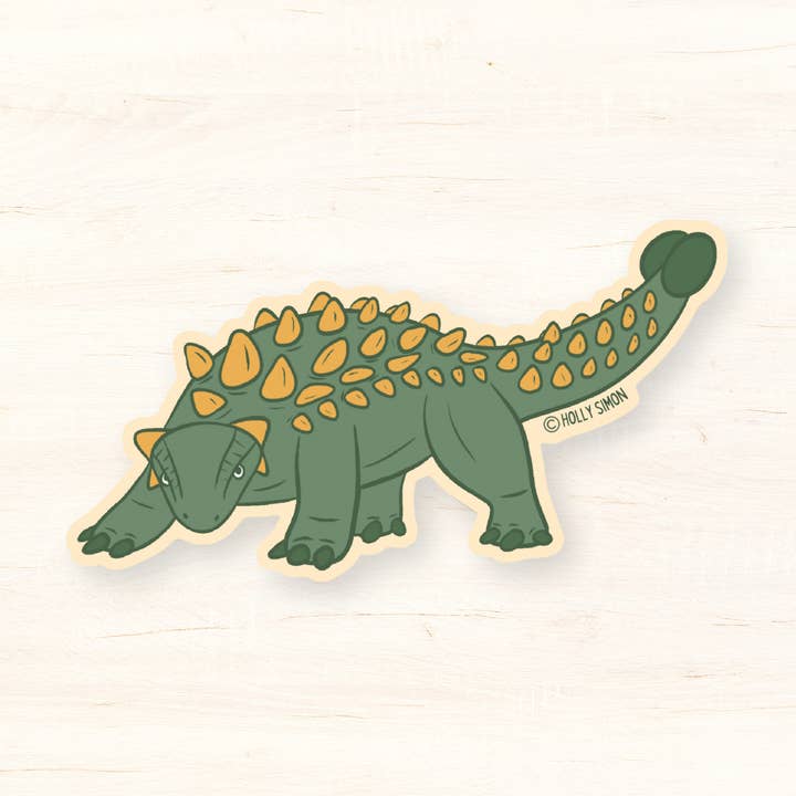 Ankylosaurus Matt Klistermärke för wholesale av Holly Simon
