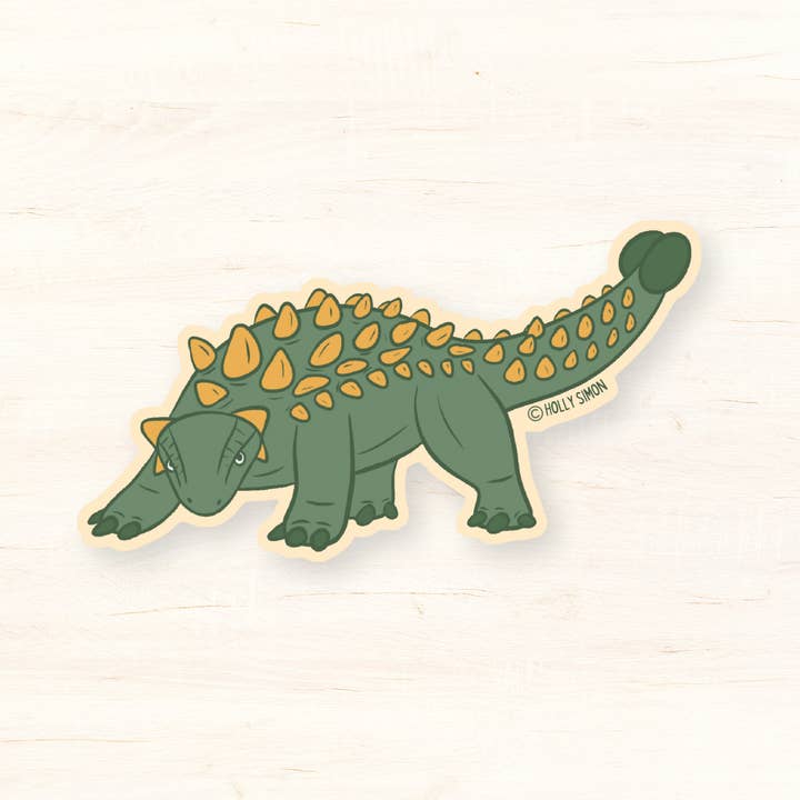 Ankylosaurus Matte Sticker for wholesale by Holly Simon