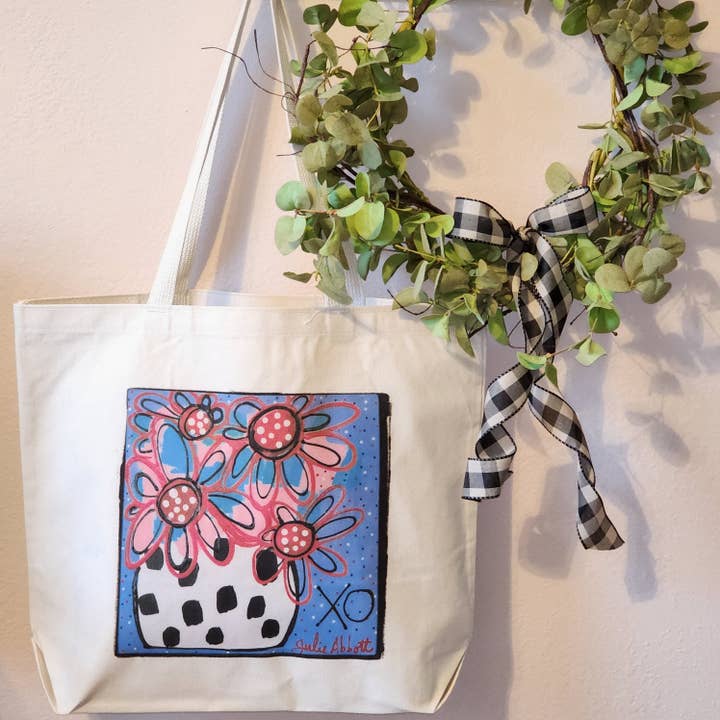Bolso XO Flower para venta al por mayor de Julie Abbott Art