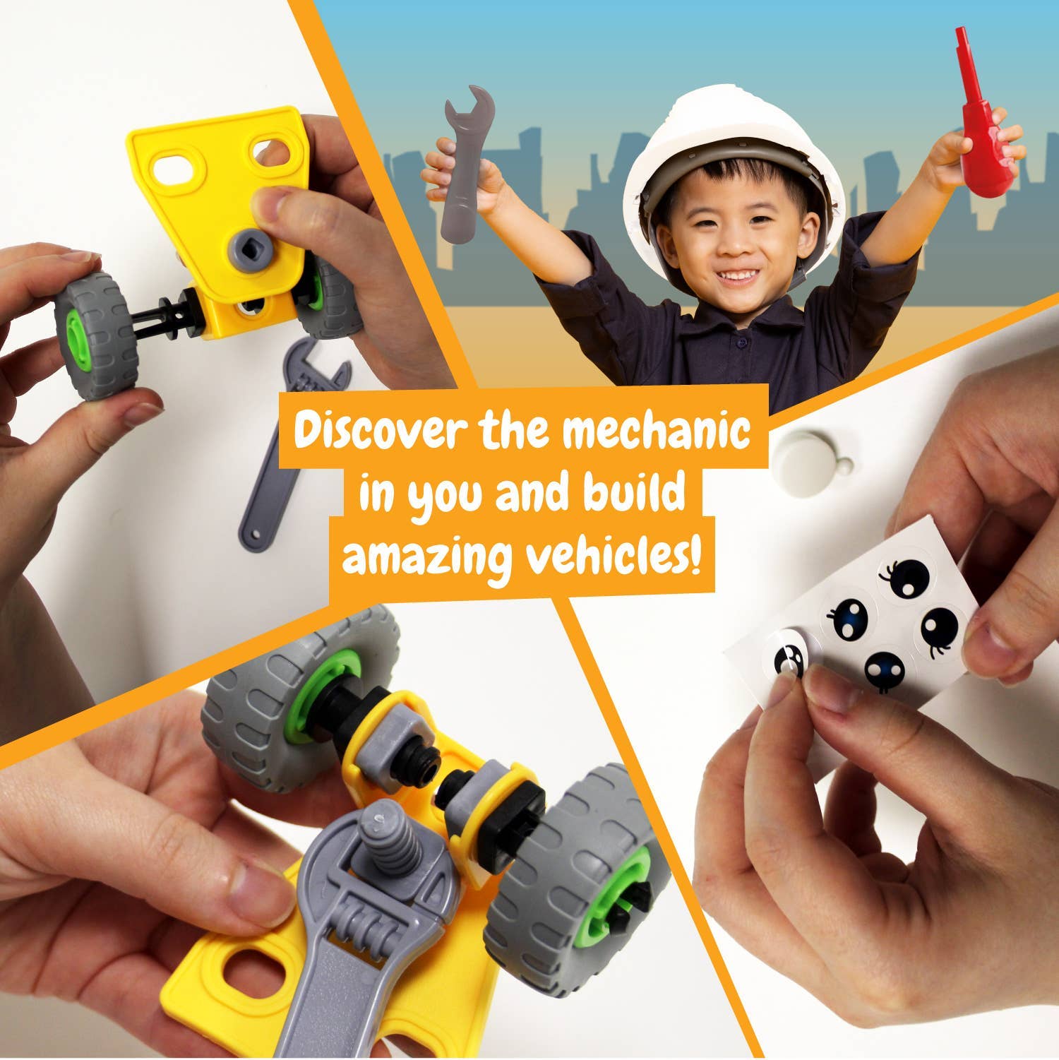 Science4you - Wholesale Building Set - Kids - Mechanics Kit Tractor & Car - Construction Toy (7 languages)5