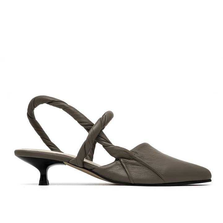 SAPATOS DE SALTO GINEVRA TAUPE por atacado de ALTA