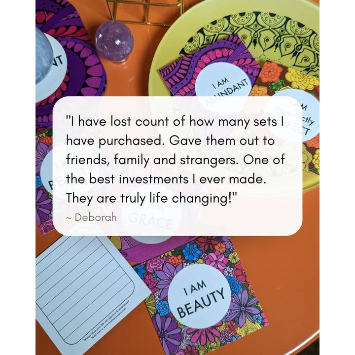 LOVELEEN®️ - Wholesale Tarot Cards - The 'I AM' mantra deck (w/ 30 unique mantras)5