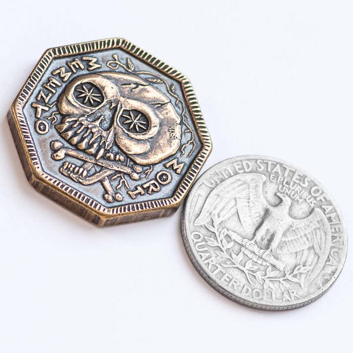 Shire Post Mint - Venta al por mayor Moneda/objeto de coleccionista - Moneda de bronce Memento Mori/Memento Vivere Reminder