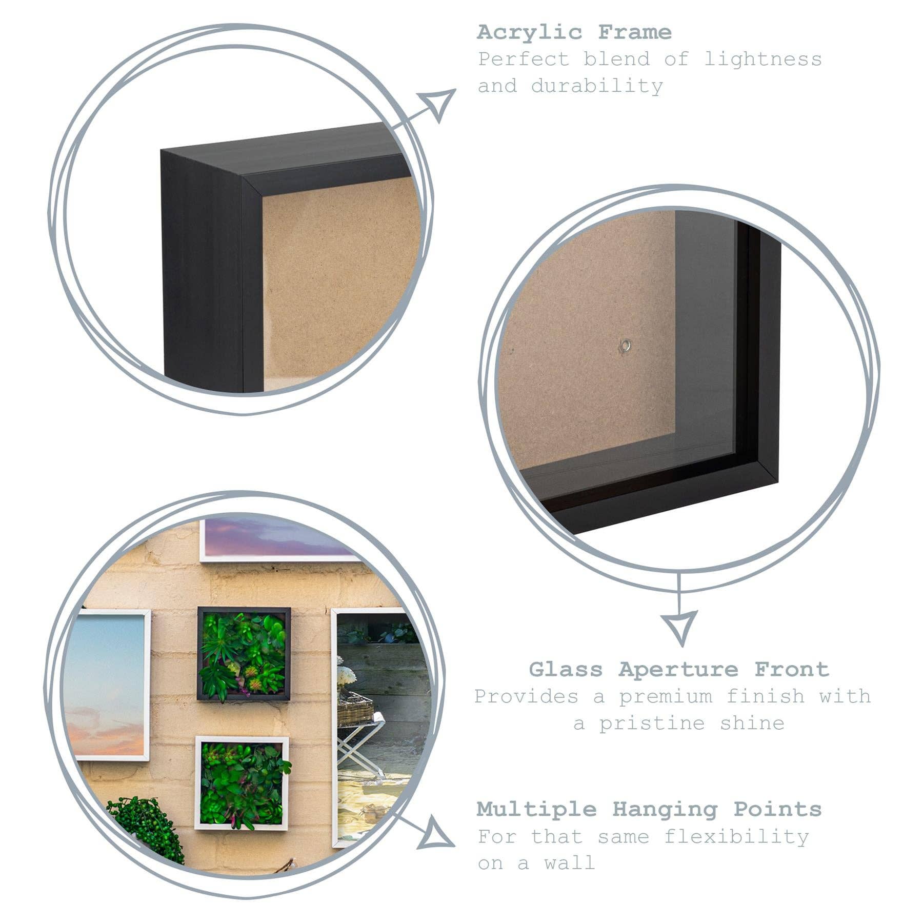 Rinkit Ltd - Wholesale Picture Frame - Nicola Spring Deep Box Photo Frame - 6 x 6 - Black3