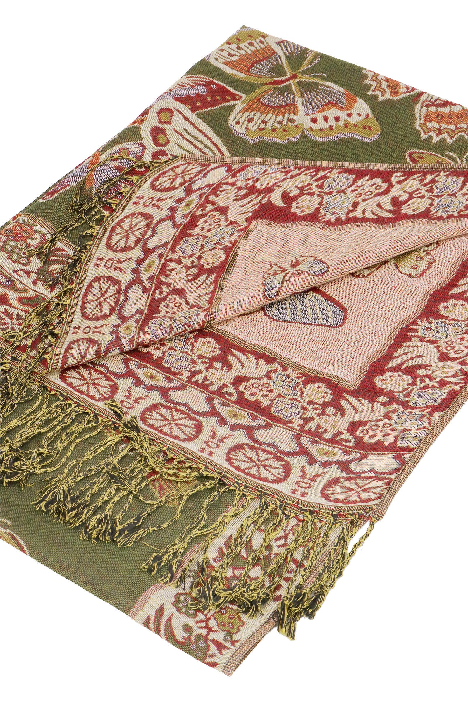 ASSORTED Bohemian Floral Butterfly Pashmina Shawl for wholesale on Faire4