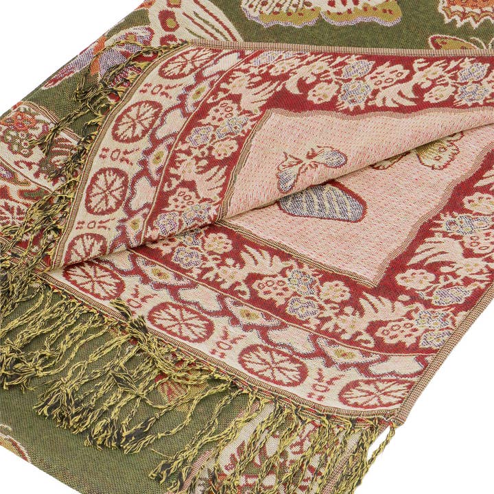 ASSORTED Bohemian Floral Butterfly Pashmina Shawl for wholesale on Faire4