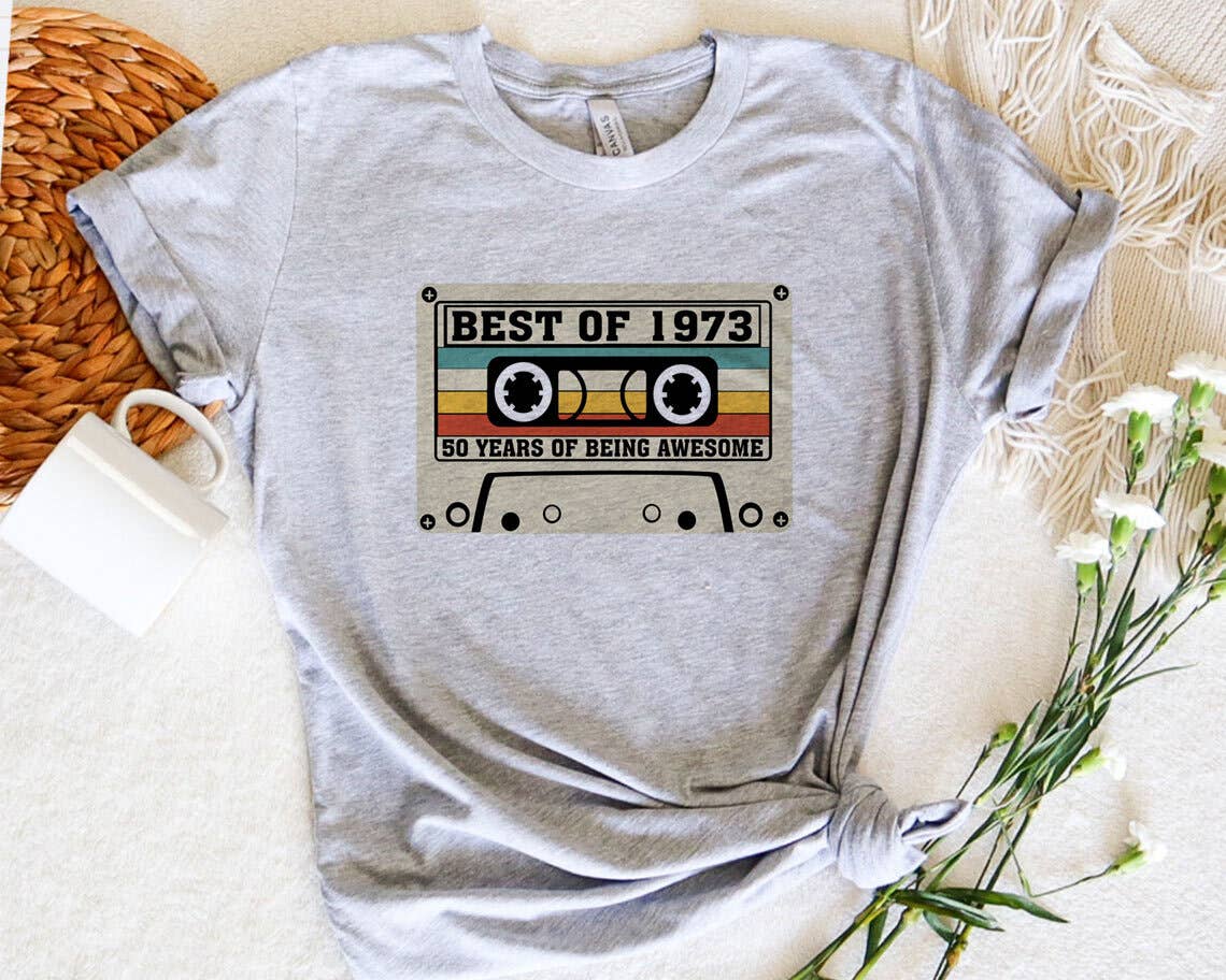 House Of Rodan - Vente T-shirt à imprimés – homme - Best Of 1973 - T-shirt rétro avec cassette pour 50e anniversaire2