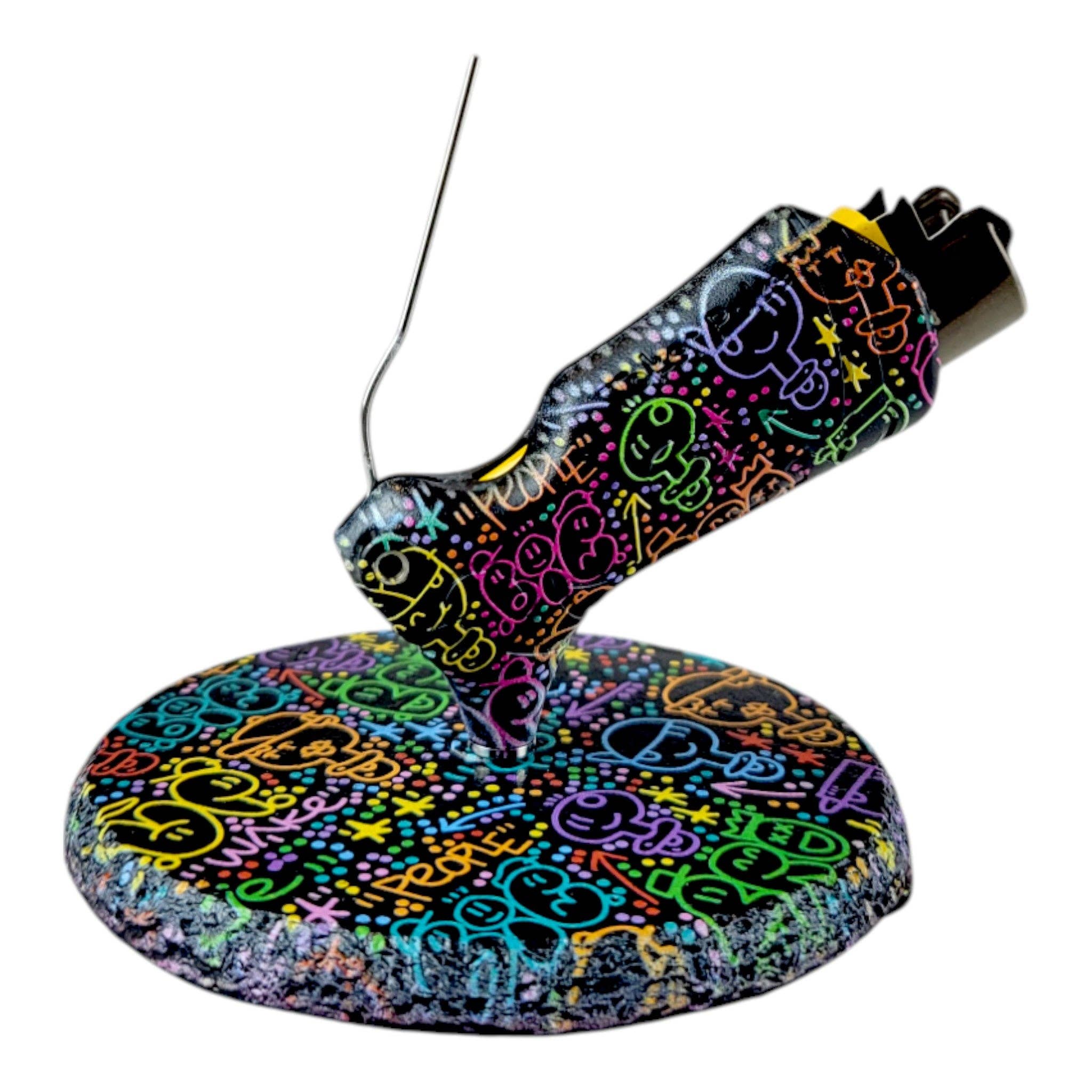 Black El Xupet Negre Clipper Toker Poker for wholesale on Faire1