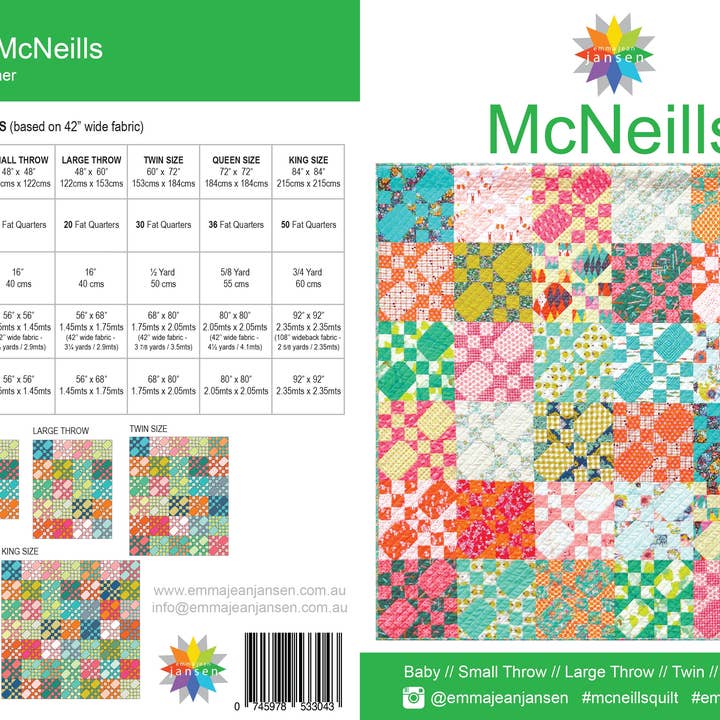 emma jean jansen - Wholesale Craft tool - • Wholesale - McNeills Quilt Pattern1