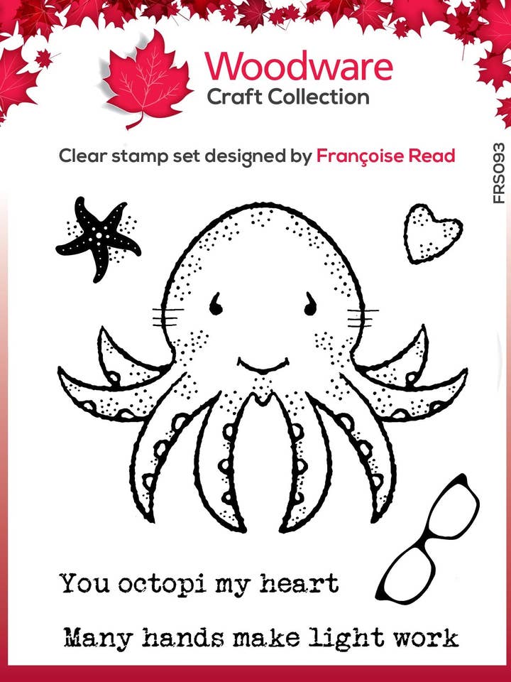 Woodware Clear Singles Octavia 4 pollici x 4 pollici Timbro per la vendita all'ingrosso da parte di Ecstasy Crafts Distributing