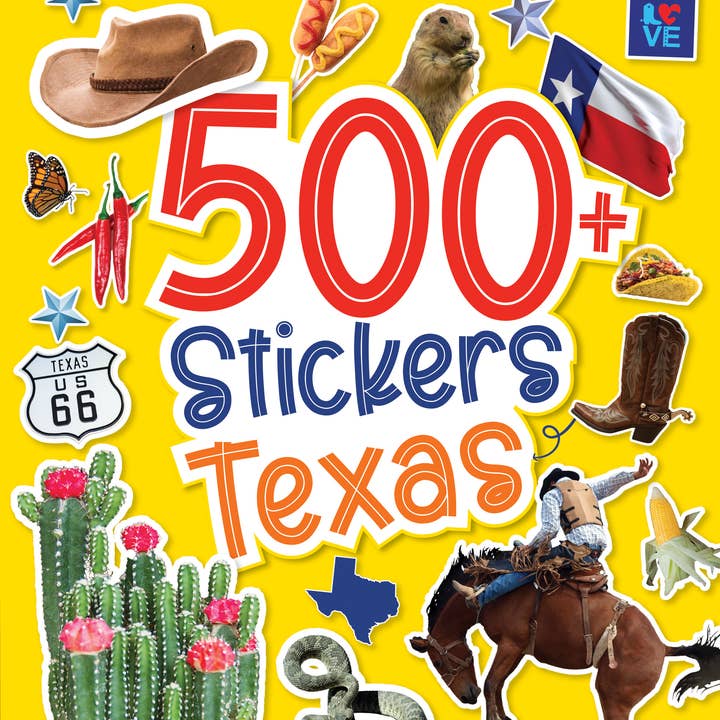 Sourcebooks - Wholesale Sticker - 500 Stickers: Texas