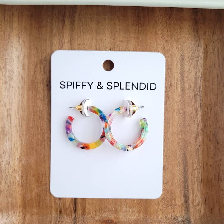 Spiffy & Splendid - Wholesale Hoop Earrings - Cam Mini Hoops - Fiesta // Jewelry, Earrings, Best Seller, Gift15