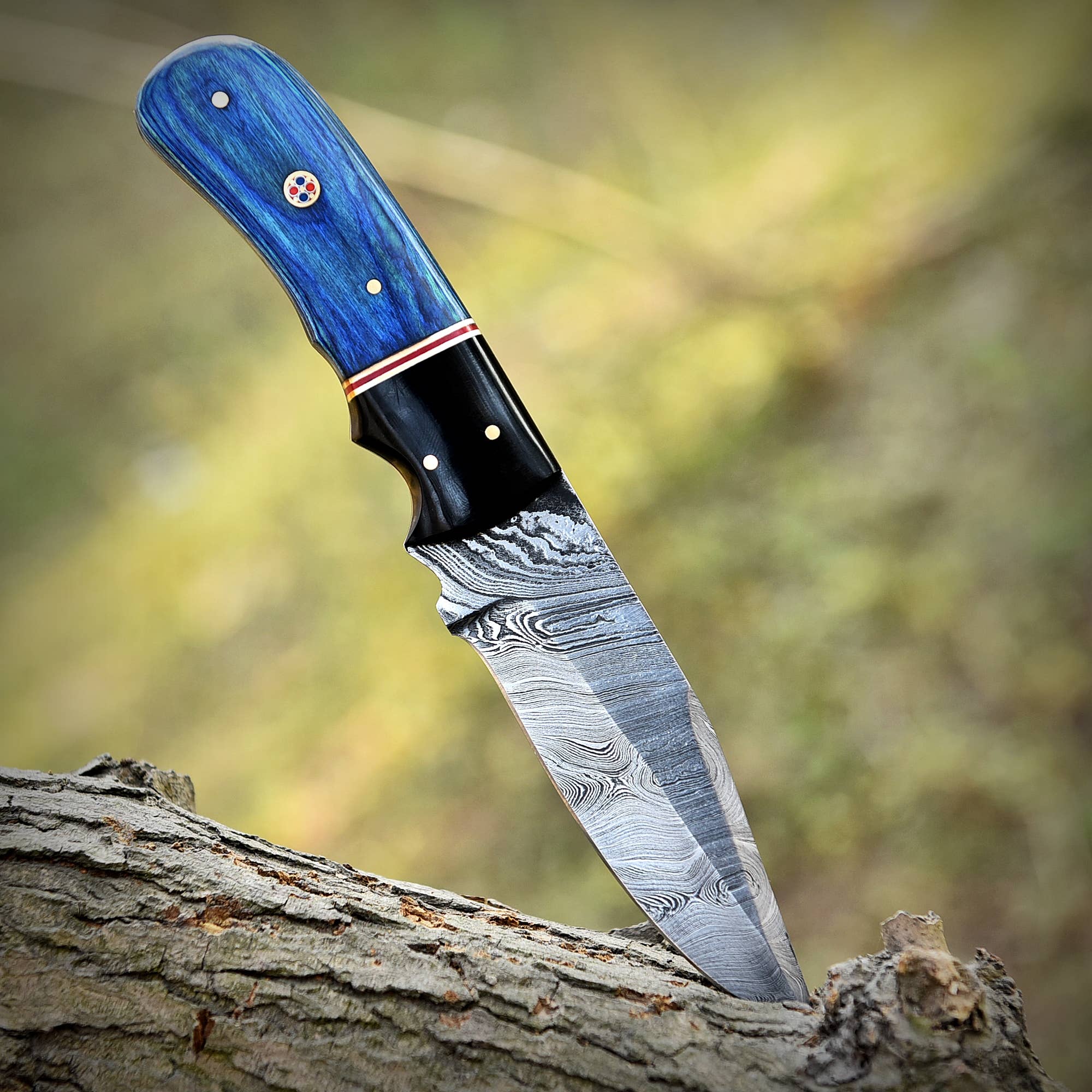 Deer Edge - Wholesale Pocket Knife/Holder - Damascus Steel Skinner knife for men - Outdoor Use8