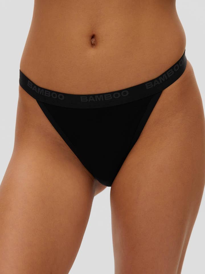 Bamboo Underwear – wholesale Underwear – Women's – String high échancré tonique7