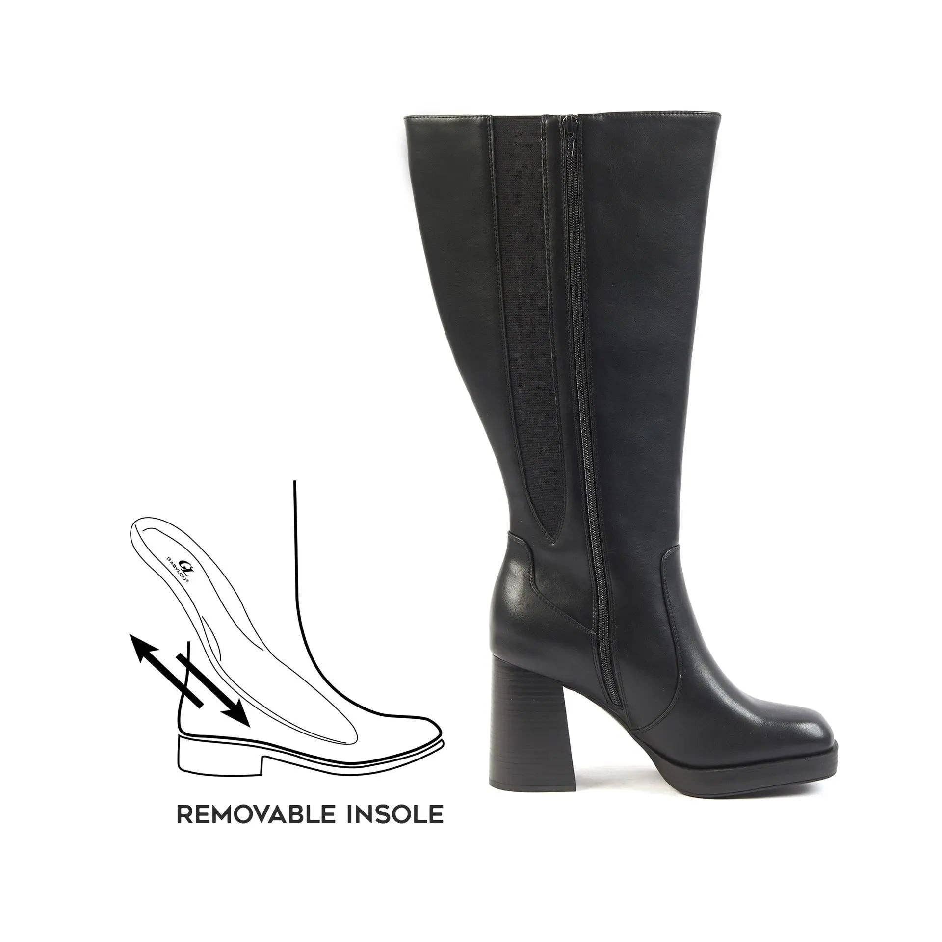 Gabylou - Wholesale Boots - Women's - Wide calf boots size 2XL - Model Melissa33