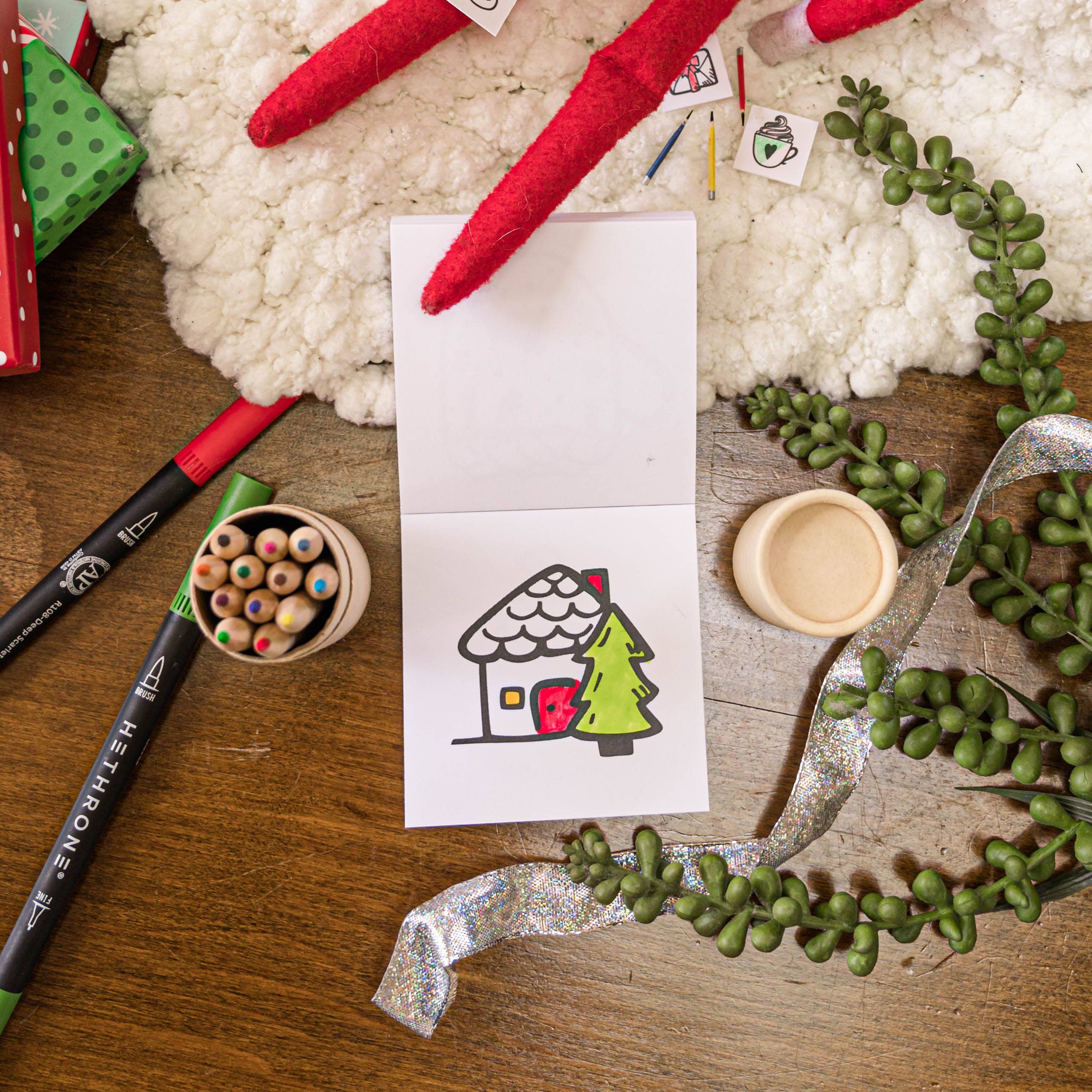 A Brighter Year - Vendita all'ingrosso Libro da colorare e attività - Adulti - Mini libro da colorare molto allegro per adulti - Regalo di Natale 20259