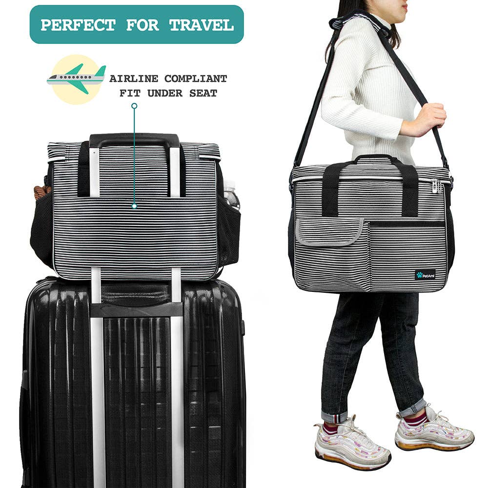 PetAmi - Vendita all'ingrosso Trasportino - Cani e gatti - Borsa Organizer Deluxe da Viaggio per Animali98