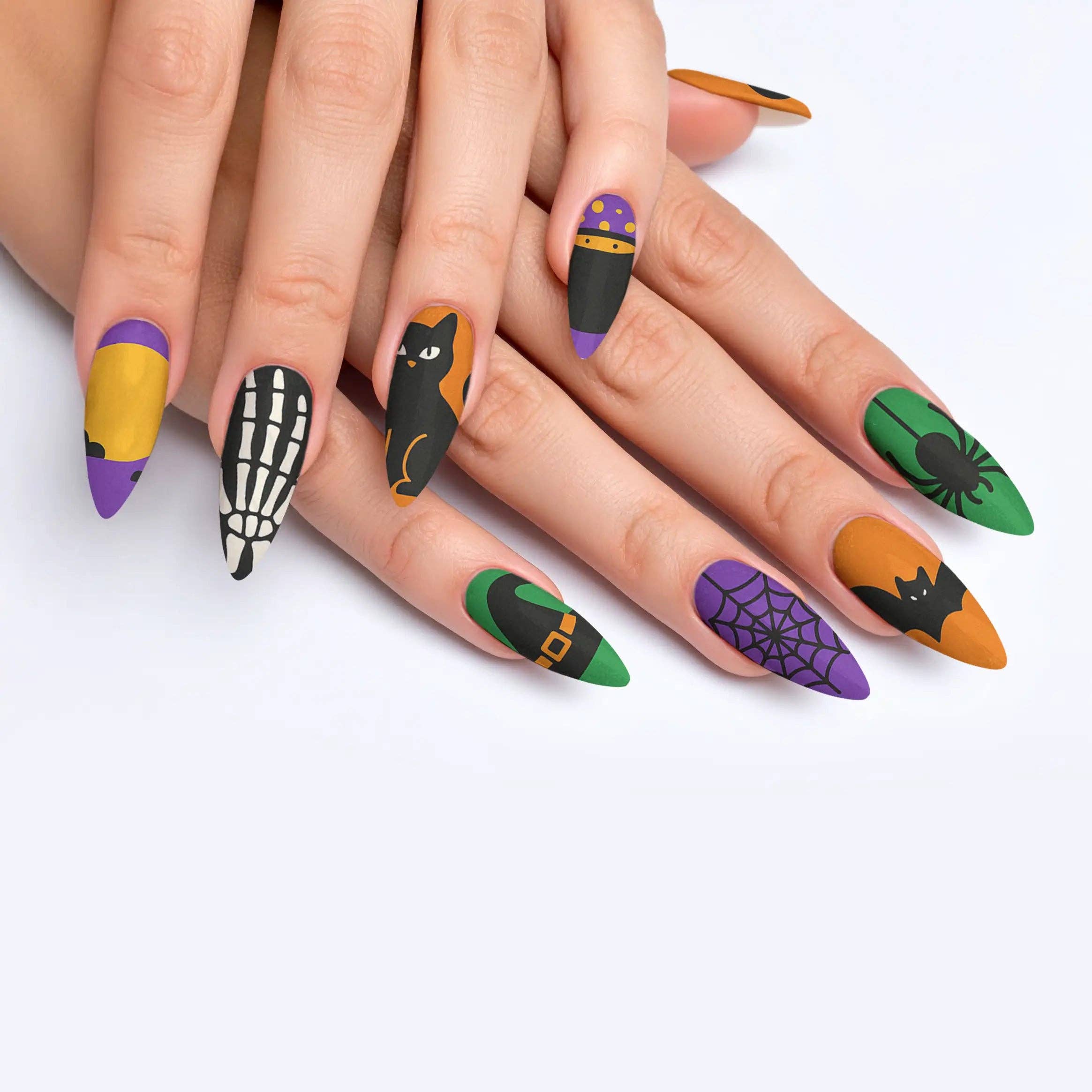 FYNE BODY - Wholesale Press-on/fake nails - Eclipse Enchantment Black Halloween Press-On Nails53