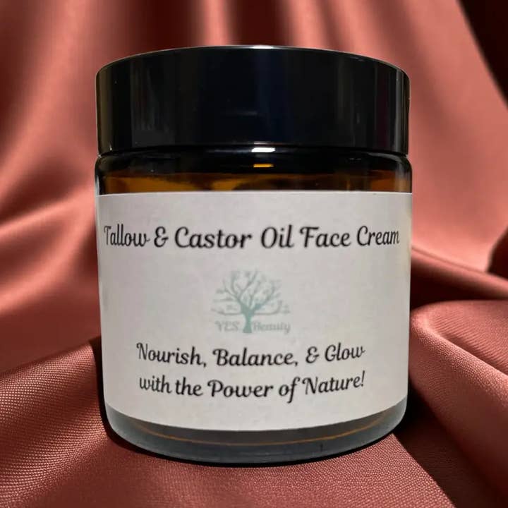 Tallow Face Cream w/ Castor Oil| Deep Hydration | Support Skin Elasticity for wholesale by YES Beauty