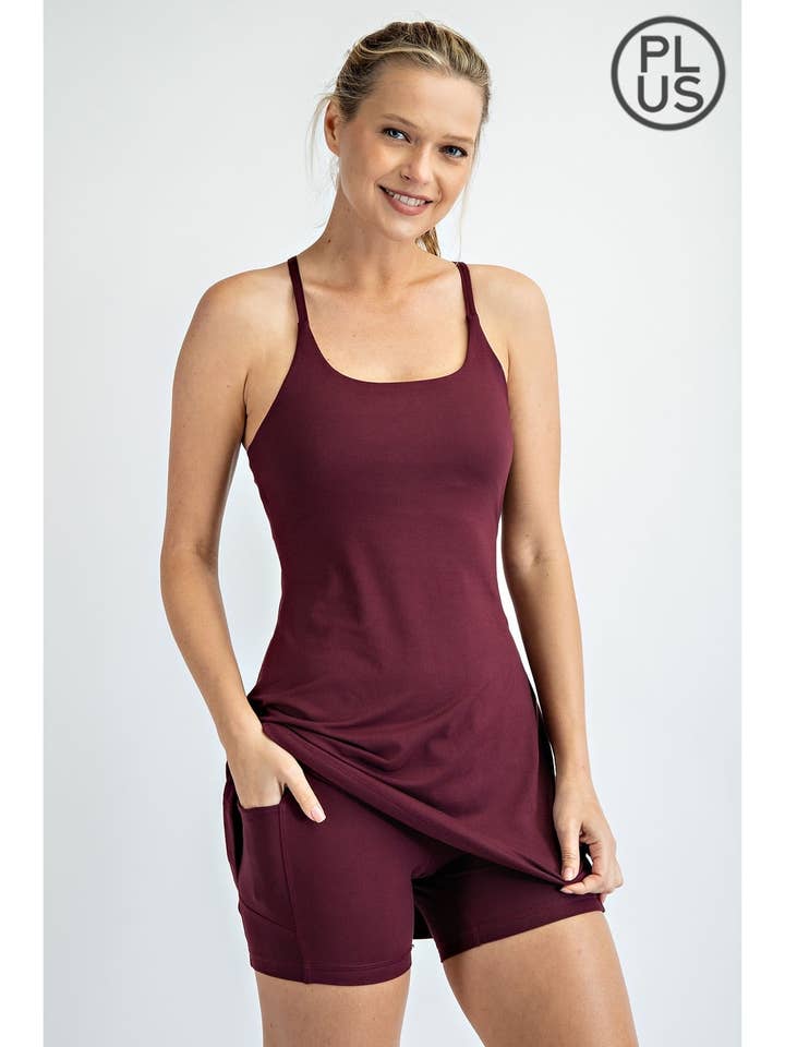 PLUS SIZE ACTIVE DRESS for wholesale by Rae Mode