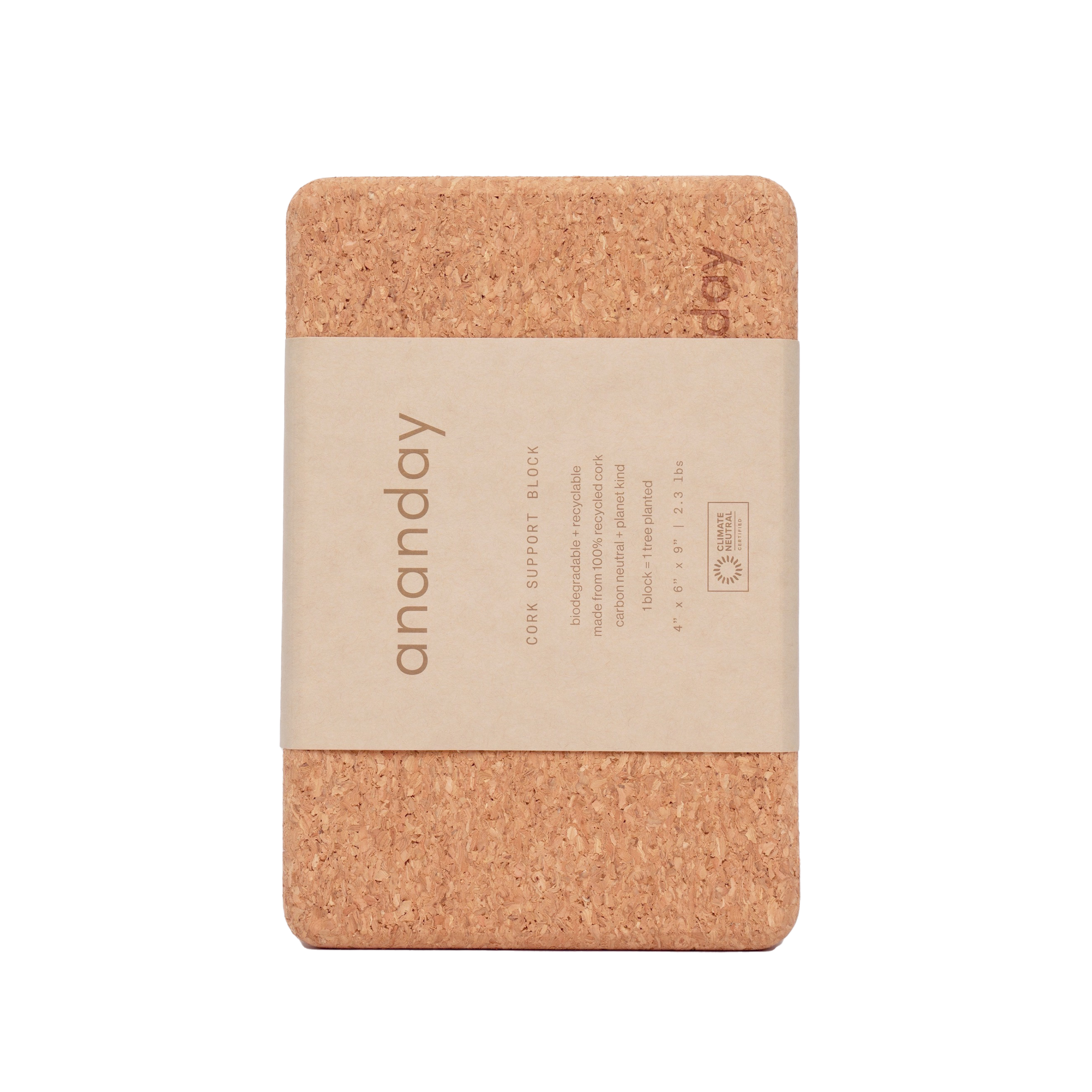 Ananday - Wholesale Yoga Block/Bolster - Cork Yoga Block1
