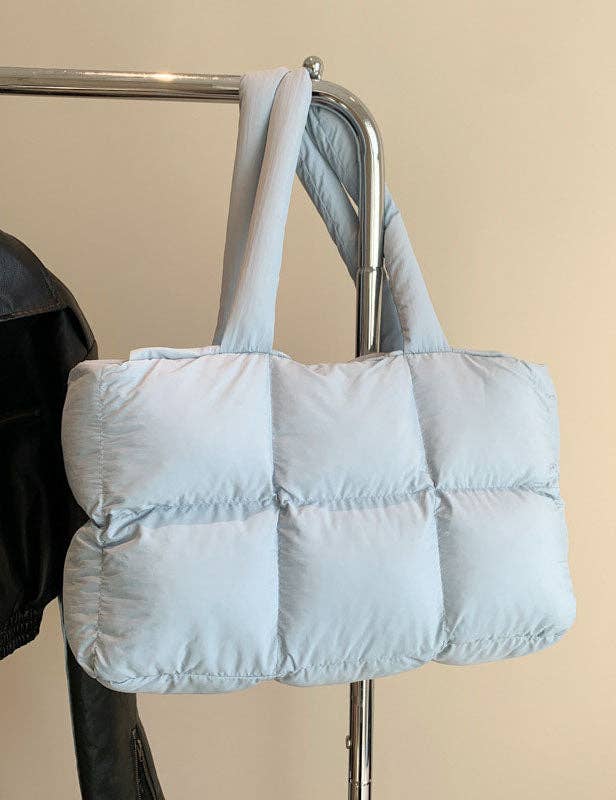 Sweetkama - Wholesale Tote Bag - Women's - Ladies Puff Solid Color Padded Cloud Tote Bag SKAB41343