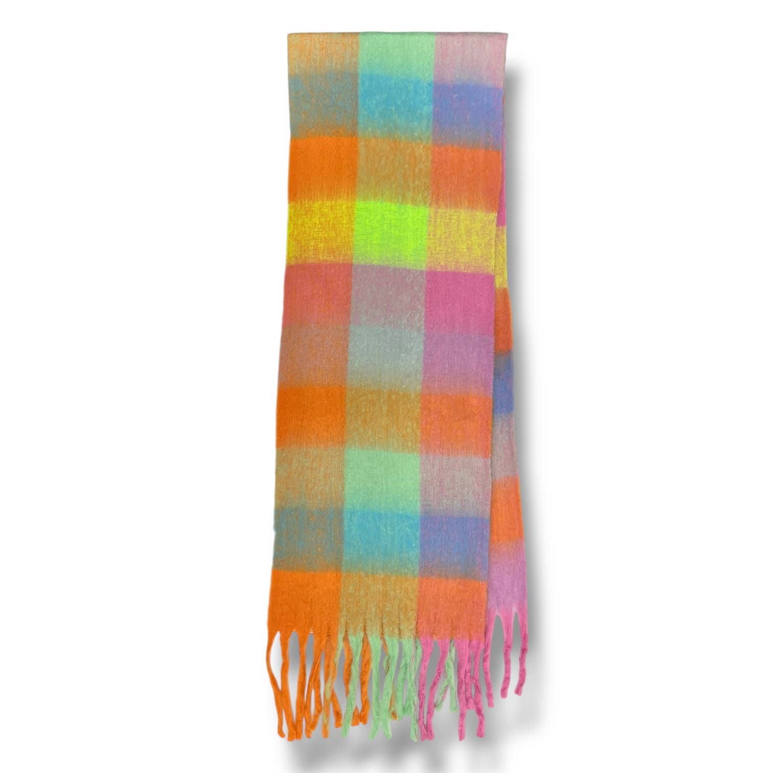 London Scarves - Vendita all'ingrosso Sciarpa - Donna - Sciarpa in morbido tessuto a quadri, 16 colori, rifinita con nappine27