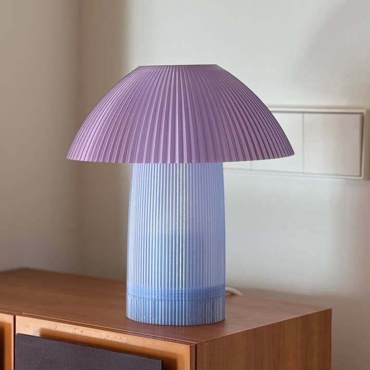 Coast Fig - Wholesale Accent/Desk Lamp - Shroom Table Lamp (Blue & Violet)5