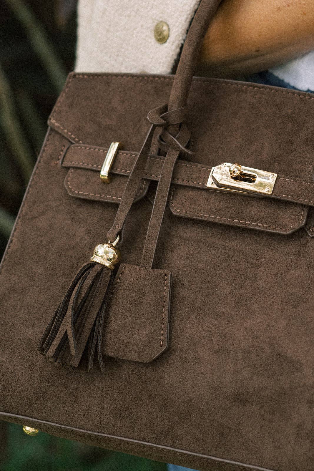 Lisi Lerch - Wholesale Top Handle Bag - Women's - Margo Faux Suede Handbag - WS1