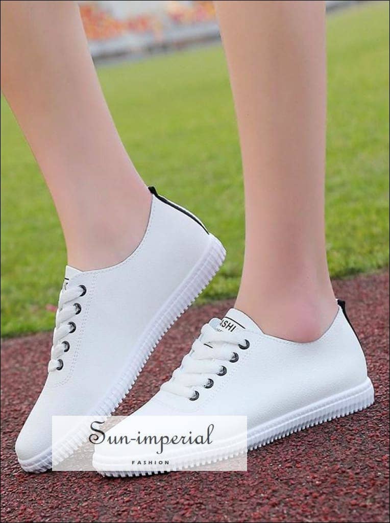 Sun Imperial - Venta al por mayor Zapatillas urbanas - Mujer - Zapatillas de deporte planas blancas para mujer Zapatos de playa Tallas 35-402