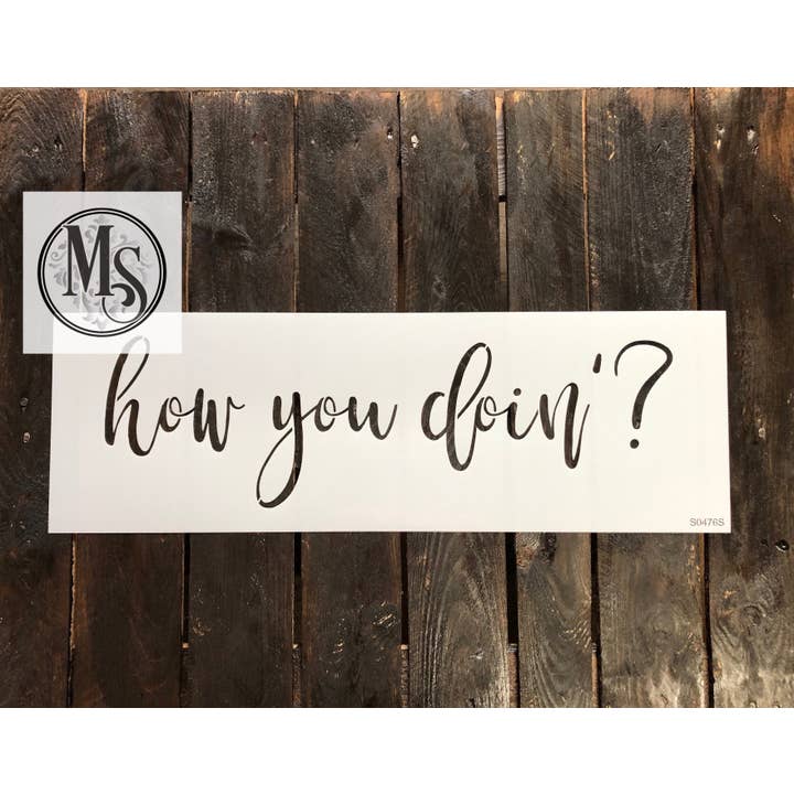 S0476 Comment ça va ? - 2 tailles disponibles pour la vente par Muddaritaville Studio