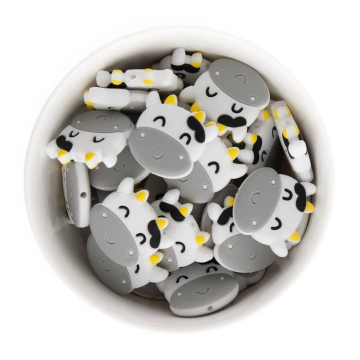 Cara & Co Silicone Craft Supply - Vente Perle - Perles focales en silicone pour vaches