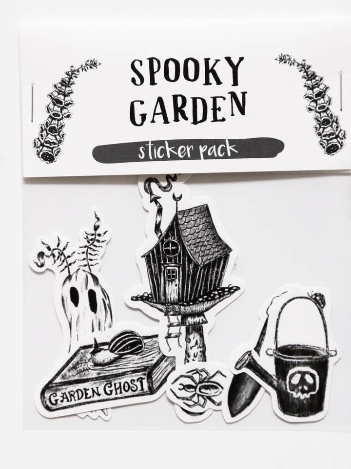 Spooky Garden Sticker Pack for wholesale by ScreamPrintShop